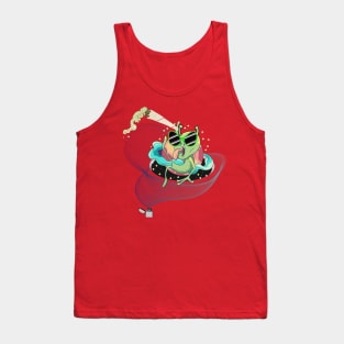 Stoned Trippy Alien is here Tank Top